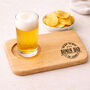 Bonus Dad, Step Dad Wooden Tea/Beer And Biscuit Snack Board, thumbnail 4 of 5