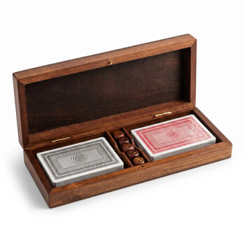 Dads Engraved Card And Dice Wooden Case Set, 5 of 6