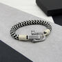 Men's Thick Nautical Shackle And Rope Bracelet, thumbnail 4 of 6