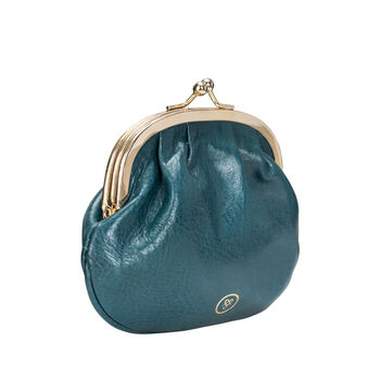 The Classic Ladies Leather Clasp Purse. 'The Sabina', 12 of 12