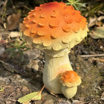 Set Of Four Mushroom Garden Decorations, 3 of 8