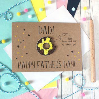 Personalised Donut Father's Day Card, Card For Dad, 7 of 7