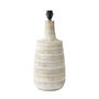 White Wash Wood Textured Table Lamp With Tall Neck, thumbnail 4 of 9