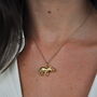 Baby Rhino Necklace Gold Plated, thumbnail 3 of 4