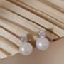 Sterling Silver Wedding Pearl Earrings, thumbnail 9 of 10