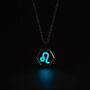 Leo Zodiac Glowing Pendant Necklace With Uv Keyring Torch, thumbnail 3 of 12