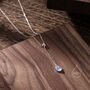 Moonstone Droplet Lariat Pendant Necklace, thumbnail 3 of 11