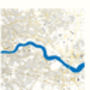 Set Of Three London Metallic Map Gold Streets, thumbnail 5 of 5