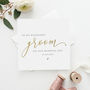 Personalised Bride Card | Gold Effect, thumbnail 2 of 3