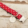 The York Red Pink White Spotty Dog Collar Bow Tie, thumbnail 12 of 12