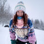 Winter Pastels Reflective Super Bobble Hat, thumbnail 5 of 9