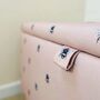 Bumble Bee Ottoman In Blush Pink, thumbnail 2 of 3