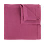 Wedding Handmade Knitted Pocket Square In Dark Pink, thumbnail 1 of 8