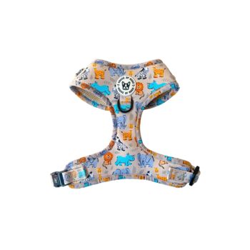 Safari Print Dog Harness Bundle Collar And Lead Set, 5 of 12