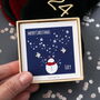 Snowy Night Stars Earrings For Christmas, thumbnail 1 of 3