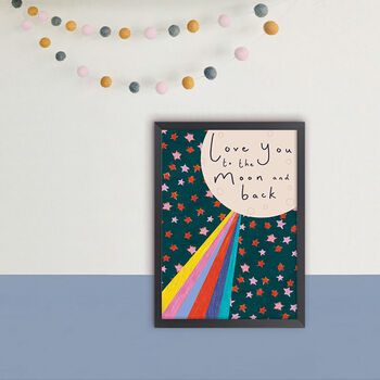 Love You To The Moon Print, 2 of 2