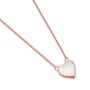 Personalised 18 K Rose Gold Plated Pearl Heart Necklace, thumbnail 9 of 10