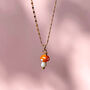 Glass Mushroom Gold Plated Necklace, thumbnail 5 of 11