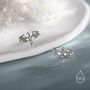 Sterling Silver Dragon Skeleton Stud Earrings, thumbnail 6 of 12