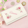 Personalised Floral Cream Leather Purse, thumbnail 1 of 4