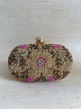Gold Oval Clutch Bag, 7 of 10