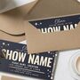 Personalised Gold Foil Concert Ticket, thumbnail 5 of 8