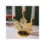 Maple Leaf Three Arms Metal Candle Holder Stand, thumbnail 4 of 6