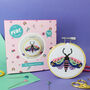 Moth Mini Cross Stitch Kit, thumbnail 1 of 4