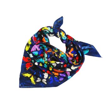 Lepidoptera Butterfly Print Silk Scarf, 8 of 11