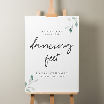 Botanical Wedding Guest Book Sign 'Laura', 9 of 9