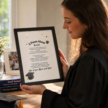 Personalised Graduation Gift Print Of Special Poem, 6 of 12