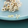Sterling Silver 'They' Pronoun And Transgender Symbol Mismatched Earrings, thumbnail 2 of 12
