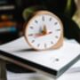 Personalised Modern Crafted Wooden Table Clock, thumbnail 4 of 5
