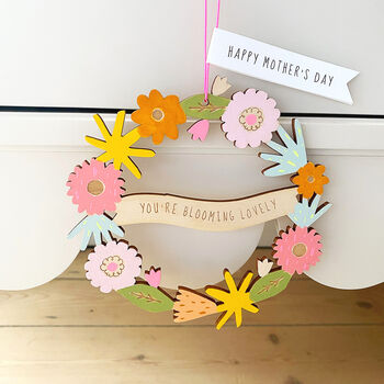 Floral Hand Painted Wreath, 3 of 6