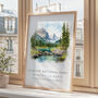 Glacier National Park Montana Travel Print, thumbnail 2 of 7