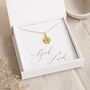 Gold Plated Four Leaf Clover Necklace, thumbnail 4 of 7