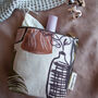 Botanical Vase Pink / Olive Green Wash Bag, thumbnail 1 of 4