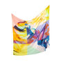 Hope Abstract Square Cotton Silk Scarf, thumbnail 1 of 2