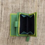 Personalised Lime And Green Small Leather Purse Wallet, thumbnail 9 of 12