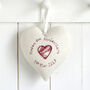 Personalised Ruby 40th Wedding Anniversary Heart Gift, thumbnail 5 of 11