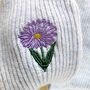 Birthday Flower Cashmere Wool Women's Bed Socks Gift, thumbnail 3 of 9