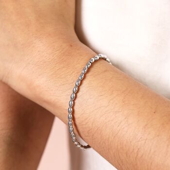 Stainless Steel Bobble Bead Bracelet, 5 of 7