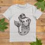 Mermaid Bear Organic T Shirt, thumbnail 1 of 5