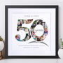 Personalised Golden Wedding Anniversary Collage, thumbnail 1 of 9