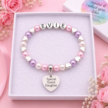 Personalised Special Daughter Bracelet. Birthday Keepsake. Incs Free Gift Box And Message, 6 of 12