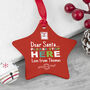 Personalised Star Ceramic Christmas Decoration, thumbnail 1 of 12