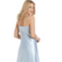 British Made Pale Blue Long Satin Nightdress With Deep Lace Detail Ladies Size 8 To 28 UK, thumbnail 4 of 4