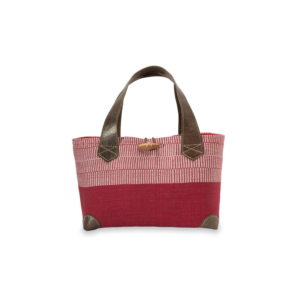 canvas basket bag