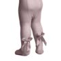 Baby Pink Jacquard Tights With Bow Detail, thumbnail 5 of 9