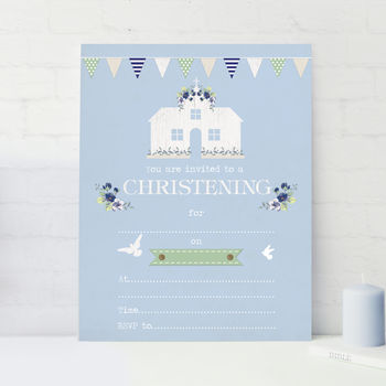 25 Pack Of Christening Invitations, 2 of 2